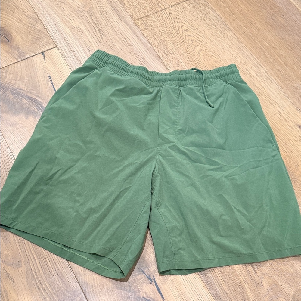 lululemon Pace Breaker Olive Athletic Shorts